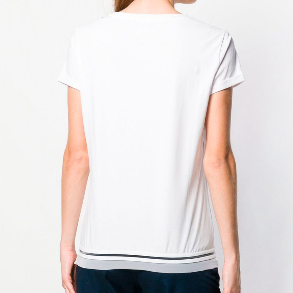 EA7 EMPORIO ARMANI JERSEY T-SHIRT L Белый Женский photo 4